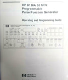 HP 8116A Programmable Pulse/Function Generator Operating & Programming Guide
