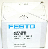 Festo MHP1-M5H-3/2G-M3-PI Solenoid Valve 197016 NIB