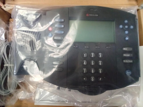 Polycom Soundpoint IP501 SIP VoIP 3-Line Business Telephone W/ Display - Black