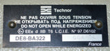 TECHNOR DE8-BA322 EXPLOSION PROOF ENCLOSURE W/ TEMP. CONTROLLER - SOLD AS IS