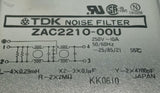 TDK ZAC2210-00U Noise Filter 10A 250V 50/60HZ