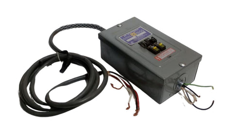 Square D QO-2-4AS Load Center 70A 120/240V With Two 20A 120VAC Circuit Breakers