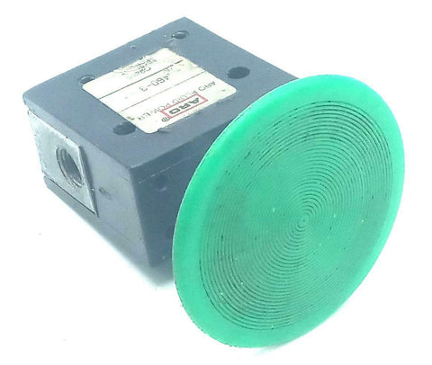 ARO Fluid Power 460-3 Circuitry Valve With Push Button - Green