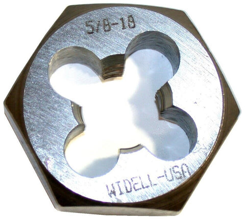 Widell Hex Rethreading Die for 5/8"-18 Thread Made in the USA 39283 New