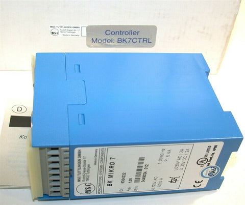 LEUKHARDT BK MIKRO 7 BROKEN TOOL DETECTION SYSTEM BK7CTRL NIB