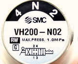 SMC VH200-N02 4N2 Lever Directional Control Valve 1.0M Pa Maximum Pressure