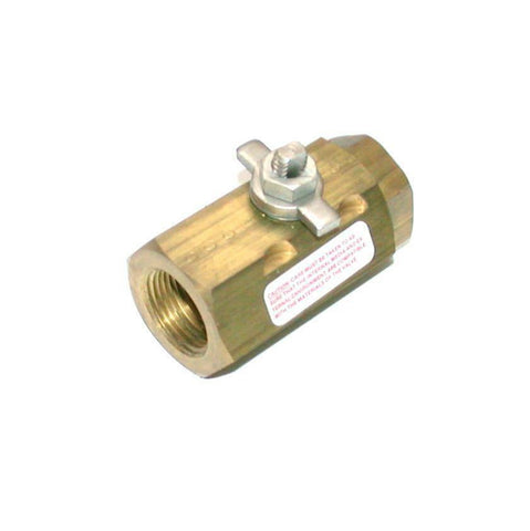 GEMINI  3/4 86 1 RT-6  720 CWP  BRASS BALL VALVE 1" NPT NO HANDLE