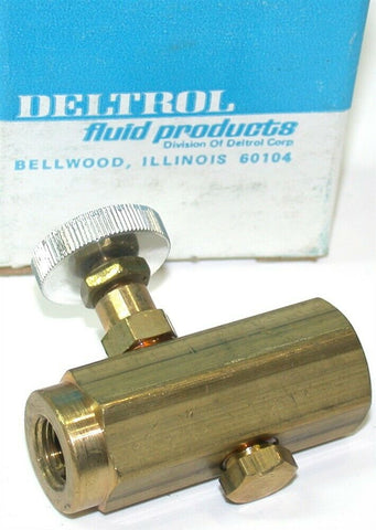 Deltrol 1/8" Brass Pne-trol Flow Valves FP10BK New