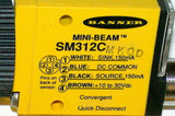 2 BANNER PHOTOELECTRIC MINI-BEAMS   MODEL SM312CMKQD