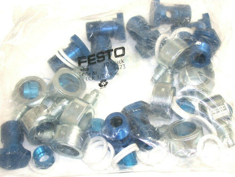 Lot of 10 New Festo LCK-3/8-PK-6 Elbow quick connectors 4473