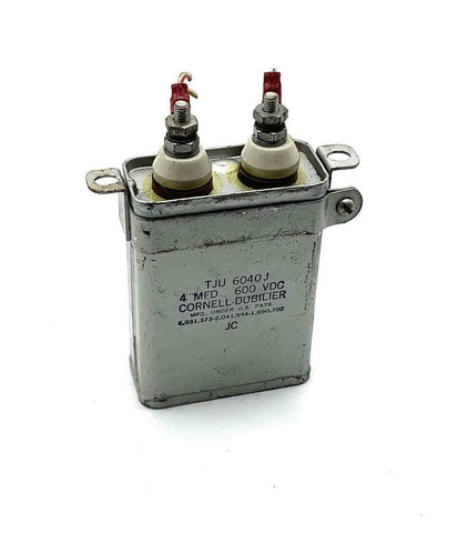Cornell Dubilier TJU 6040J Capacitor 4 MFD 600 VDC