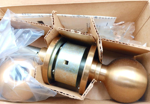 Schlage A40S ORB 612 Grade 2 Privacy Cylindrical Lock Orbit Knob Satin Bronze NH