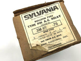 Sylvania 3M4R-76 Type PM AC Relay 110-120V 4 NO 4 NC (3 Available)