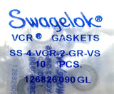Swagelok SS-4-VCR-2-GR-VS 1/4" Face Seal Fitting Unplated Gasket - Pack of (10)
