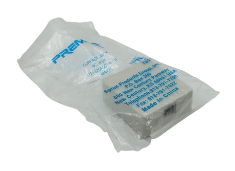 Premier PT-625AQ2-6-44 Surface Phone Jack (6C) - Ash