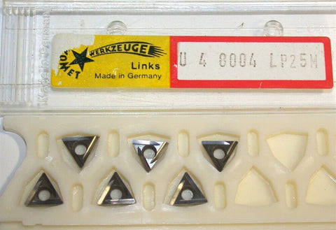 Lot of 6 New RB Tool Co. Carbide Inserts U 4 8004 LP25M