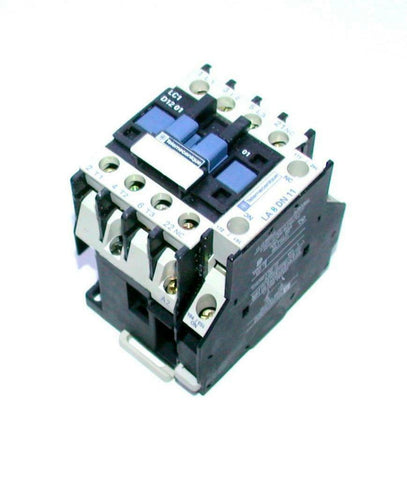 Telemecanique  LC1 D1201  LA 8 DN 11  Motor Starter W/Auxiliary Contact Block