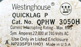 Westinghouse QPHW3050H 3 Pole Circuit Breaker 50A 240VAC