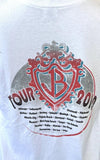 Anvil Men's Jonas Brothers Tour 2010 White Short Sleeve Shirt Size Large