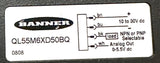 Banner QL55M6XD50BQ Luminescence Photoelectric Sensor