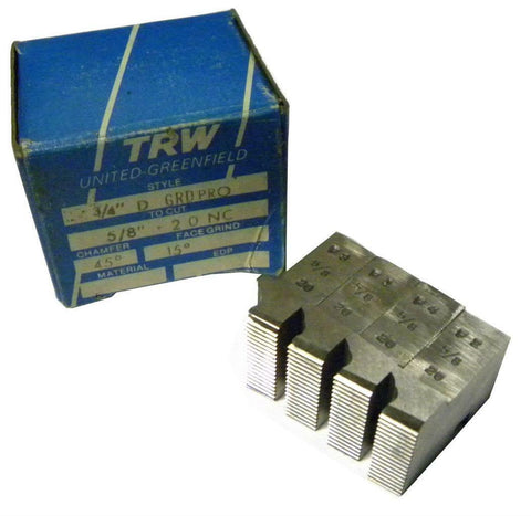 BRAND NEW SET OF TRW THREAD CHASERS 3/4" D GRD PRO TO CUT 5/8"-20 NC