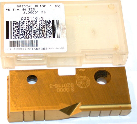 Allied Machine Original T-A 3" Carbide Spade Drilling Insert 020116-3 New