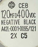 CEB A42L-0001-0095/121 Capacitor 120 MFD 400 VDC