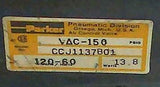 Parker  CCJ1137B01  Solenoid Valve 120 VAC  3/8 NPT 13.8 Watts