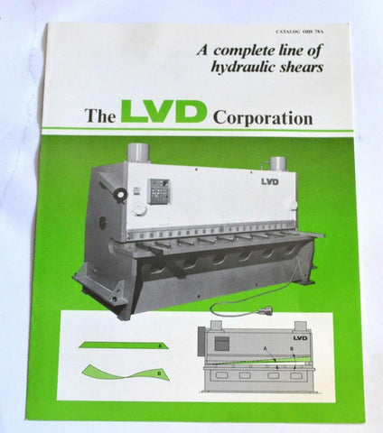 LVD OHS78A HYDRAULIC SHEARS BROCHURE