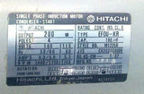 Hitachi  EF0U-KR  Single Phase  Condenser Start AC Motor 100-110 VAC 200 Watt