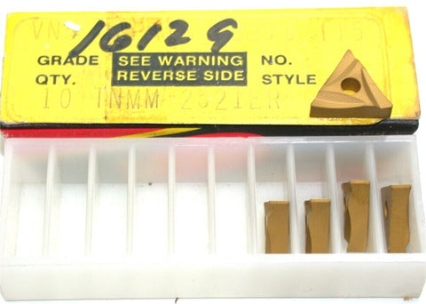 Lot of 5 New Valenite Carbide Turning TiN Coated Inserts TNMM 2521ER VN5