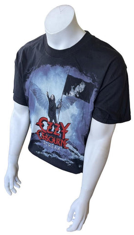 Alstyle Men's Ozzy Osbourne Scream 2010-2011 Tour Graphic Black Shirt Size Large