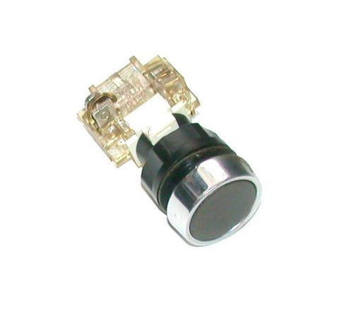 EP  T6M  FLUSH BLACK MOMENTARY PUSHBUTTON