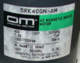 New Oriental  5RK40GN-AN  Motor AC Magnetic Brake Motor 100 VAC