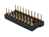 Lot of (2) Augat 520-AG11D 20-Pin IC Gold Contact DIP Socket