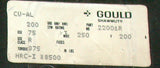 NEW 200 AMP  GOULD SHAWMUT FUSE HOLDER 250 VAC MODEL 22001R