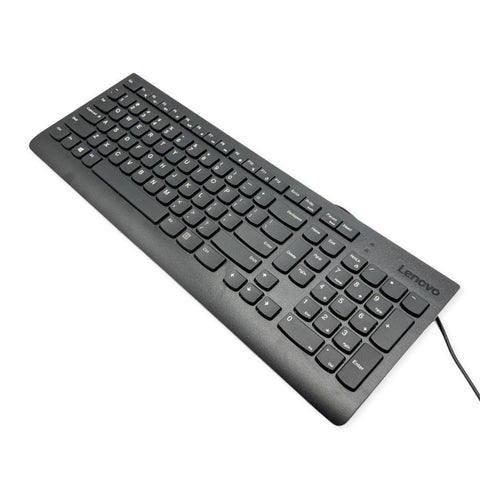 Lenovo Model SK-8823 Slim Black Wired Computer Keyboard For PC/Desktop