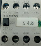 Siemens-Allis 3TA6840 Control Relay 4NO Contacts 300V 10A