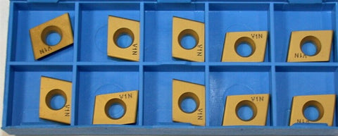 Lot of 10 New Valenite Indexable Milling Carbide Inserts CDEW-322.42L V1N