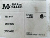 Klockner Moeller A-PKZ2B Auxiliary Motor Protector 50/60HZ 500-600V