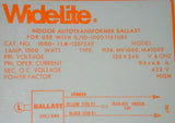 WIDELITE INDOOR AUTOTRANSFORMER BALLAST 1000-1LM-120240