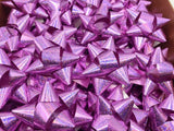 Brizzolari Premium 3-1/2" Purple Star Gift Bow 3/4" Ribbon 15 Loop 70 Count