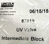 Lincoln 87919 UV Valve Intermediate Block