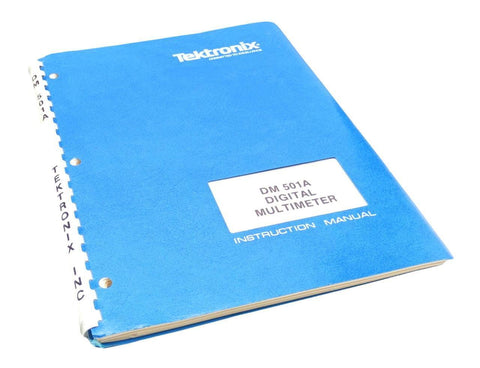 Tektronix DM 501A Digital Multimeter Instruction Manual