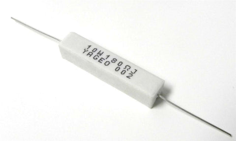 BRAND NEW YAGEO RESISTOR 180 OHMS 10 WATT MODEL 180W-10-ND (250 AVAILABLE)