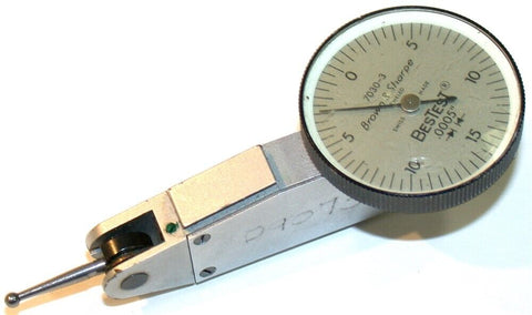 Brown & Sharpe Bestest Dial .0005" Test Indicator 7030-3