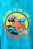 Gildan Men's Jimmy Buffett Welcome To Finland Tour 2011-12 Tie-Dye Shirt Size M