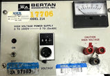 Bertan Associates Model 214 High Voltage Power Supply 0-1000V 0-15mADC