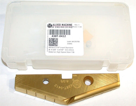 Allied Machine Original T-A 4 3/8" Carbide Spade Drilling Insert 438T-0412