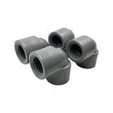Lot of (4) Chemtrol Nibco F439 SCH80 1-1/2" 90° Elbow Coupling Fitting NSF-PW